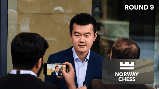 12th Norway Chess Round 9: Ding Liren Dominates Hikaru Nakamura in Armageddon Match