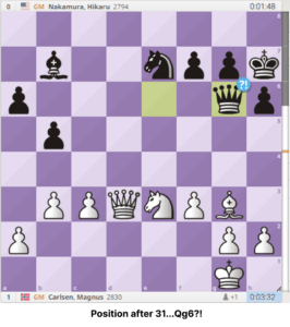 12th Norway 2024 R2 Magnus Carlsen vs Hikaru Nakamura