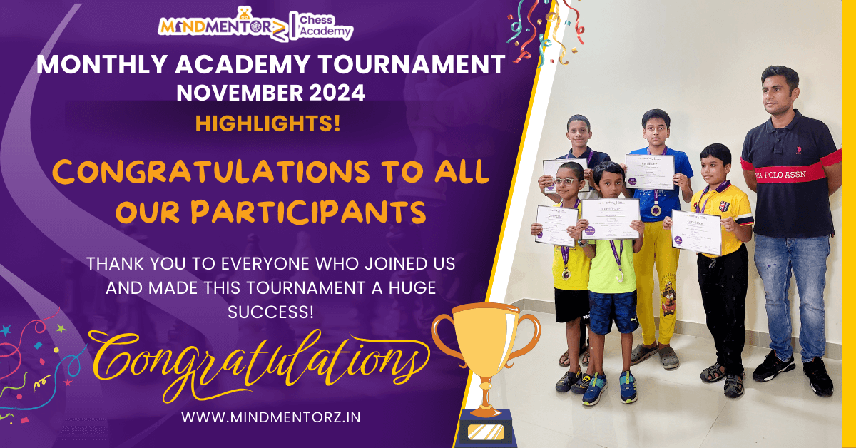 MindMentorz Monthly Academy Tournament : November 2024 Winners