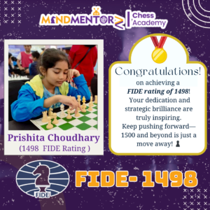 Prishita Chaudhary- FIDE rating- MindMentorz